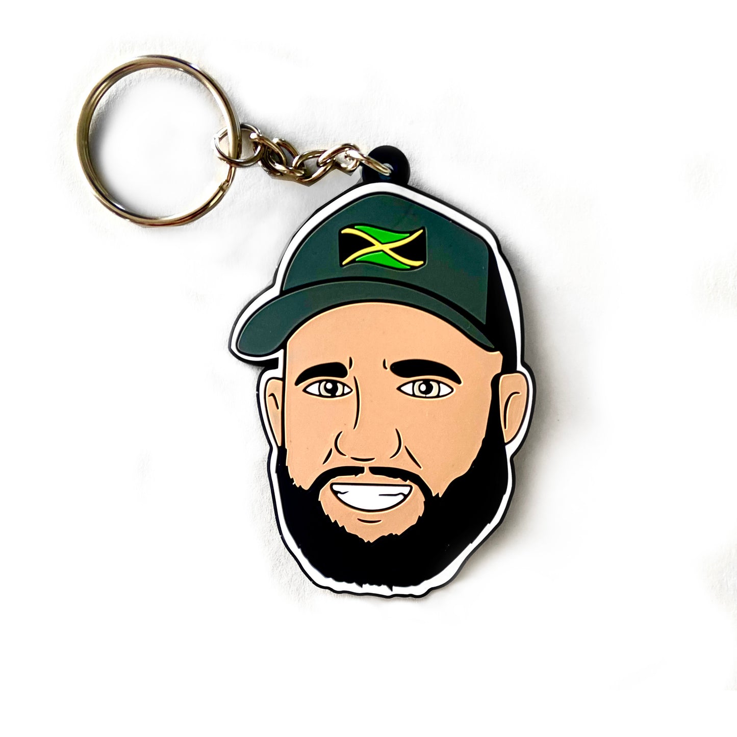 Juice Comedy's White Yardie Key Chain