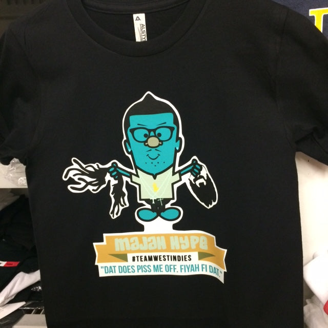 Africa vs West Indies "The Social Network" Character Tees