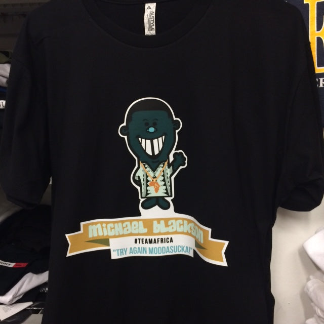 Africa vs West Indies "The Social Network" Character Tees