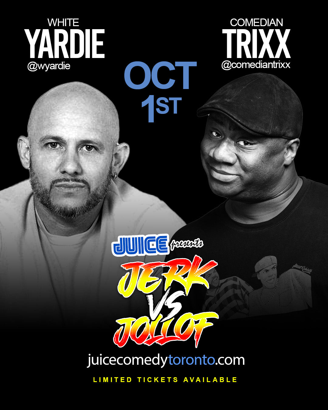JUICE & Africa vs West Indies pres "Jerk vs Jollof" feat White Yardie & Trixx
