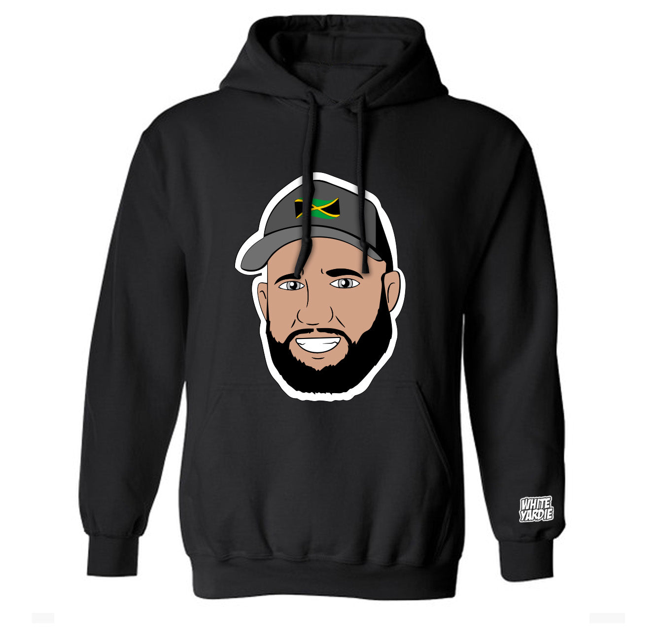 White Yardie Toon Hoodie